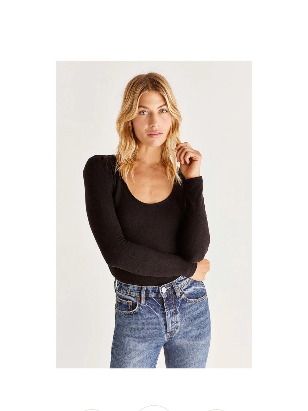 Z Supply Storme Marled Top in Black